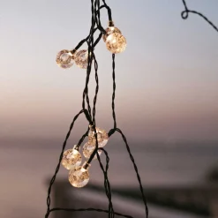 LED Lichterkette außen Solar IP44 266,6 cm lang 1800 K