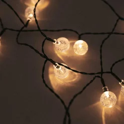 LED Lichterkette außen Solar IP44 266,6 cm lang 1800 K