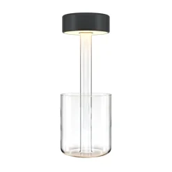 LED Nachttischleuchte Glas dimmbar Touch Funktion rund