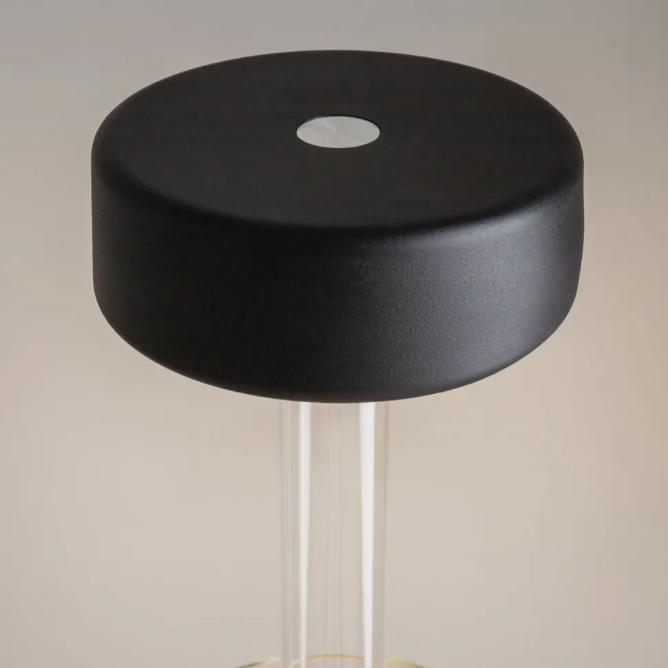 LED Nachttischleuchte Glas dimmbar Touch Funktion rund