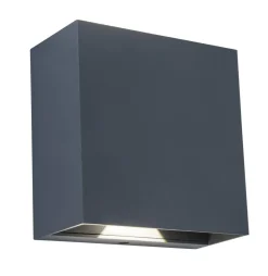 LED Outdoor Wandleuchte Aluminium 4000 K IP54 Up Down