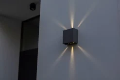 LED Outdoor Wandleuchte Aluminium 4000 K IP54 Up Down