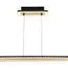 LED Pendelleuchte Aluminium Gold Schwarz 3000 K 70 cm