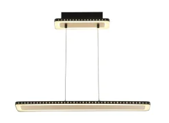 LED Pendelleuchte Aluminium Gold Schwarz 3000 K 70 cm