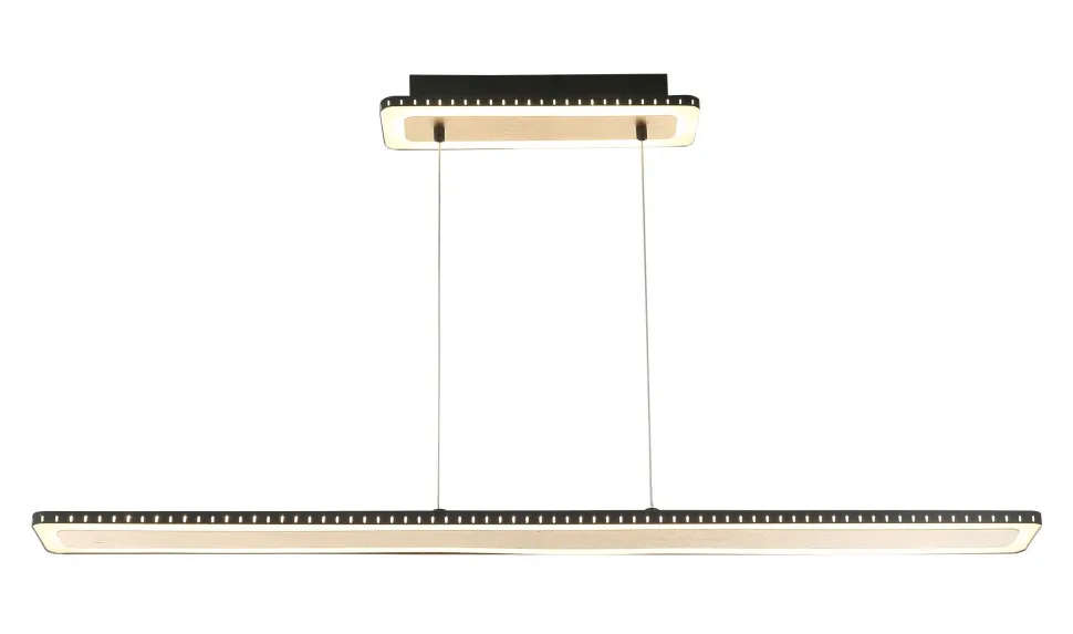 LED Pendelleuchte Aluminium Gold Schwarz 3000 K 120 cm