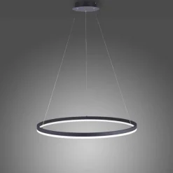 LED Pendelleuchte Anthrazit dimmbar 3000 K Ø80 cm Ring