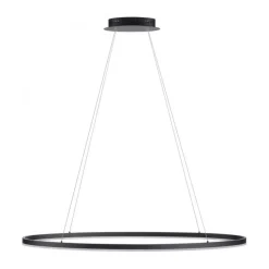 LED Pendelleuchte Anthrazit oval 3000 K 118 cm dimmbar