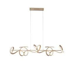 LED Pendelleuchte dimmbar 10 W 3000 K in Messing matt