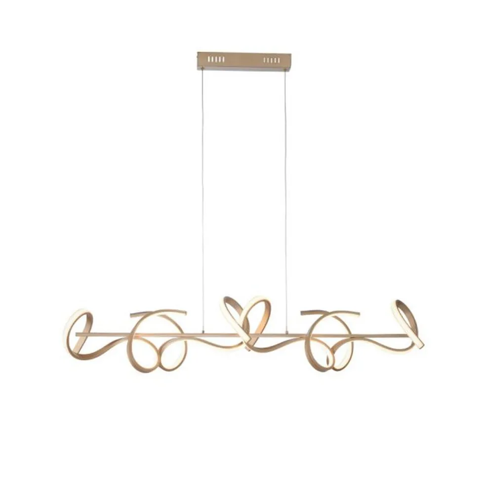 LED Pendelleuchte dimmbar 10 W 3000 K in Messing matt