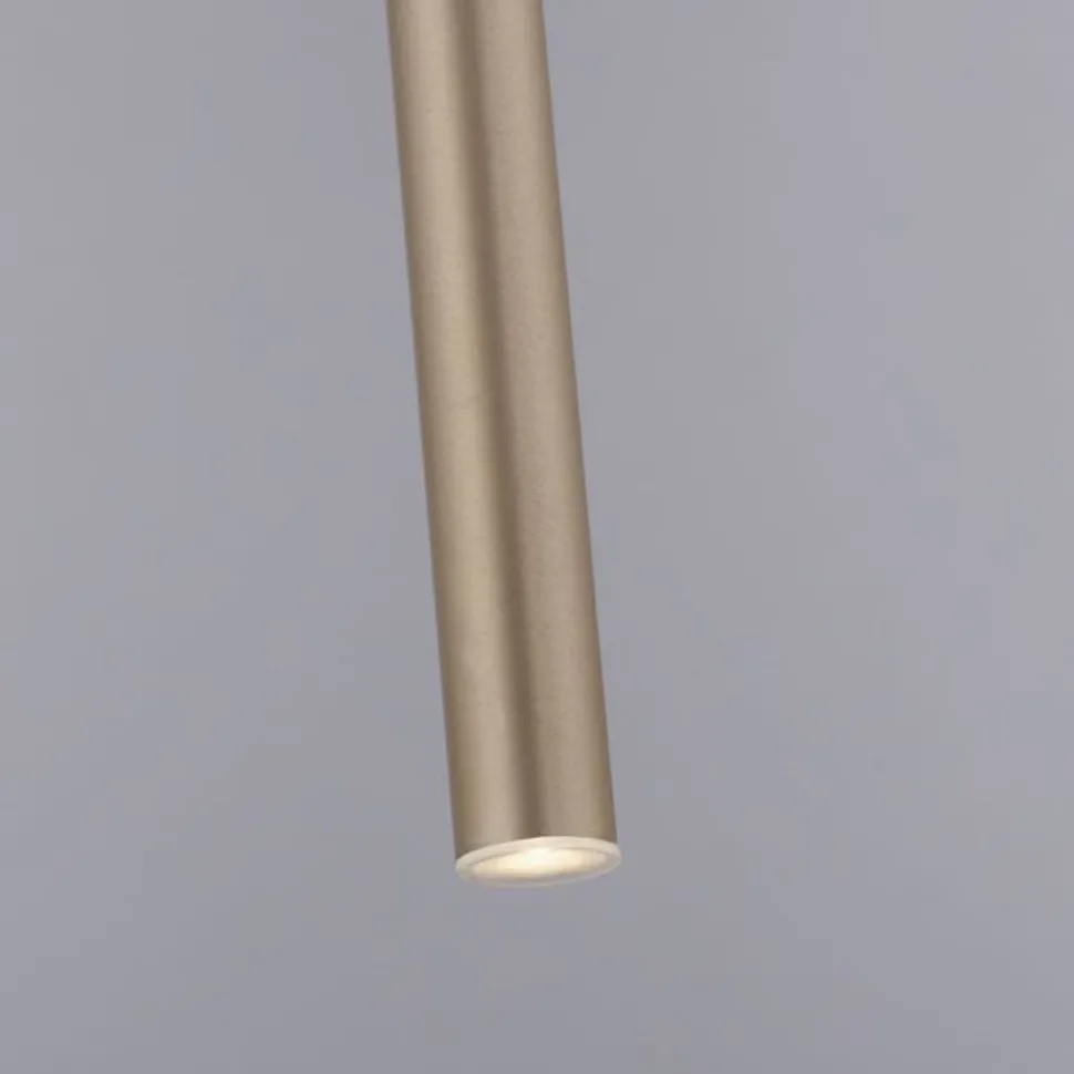 LED Pendelleuchte in Messing Metall Ø2,5 cm 4 W dimmbar