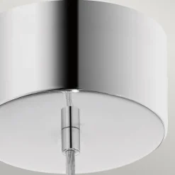 LED Pendelleuchte Kugel Ø 20 cm 3000 K in Chrom