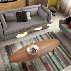 LED Pendelleuchte Metall Glas Messing 3-flammig 102 cm