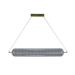 LED Pendelleuchte Metall in Messing 42 W 3000 K 108 cm