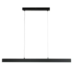 LED Pendelleuchte Metall dimmbar L: 100 cm Schwarz Modern