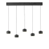 LED Pendelleuchte Schwarz Metall warmweiß 3000 K 110 cm