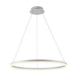 LED Pendelleuchte Weiß dimmbar 52 W 3000 K Ø80 cm Ring