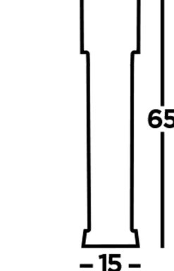 LED Pollerleuchte 65 cm IP54 Schwarz Weiß 3000 K 746 lm