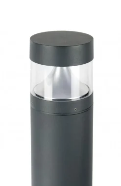 LED Pollerleuchte Aluminium in Dunkelgrau IP65 98 cm