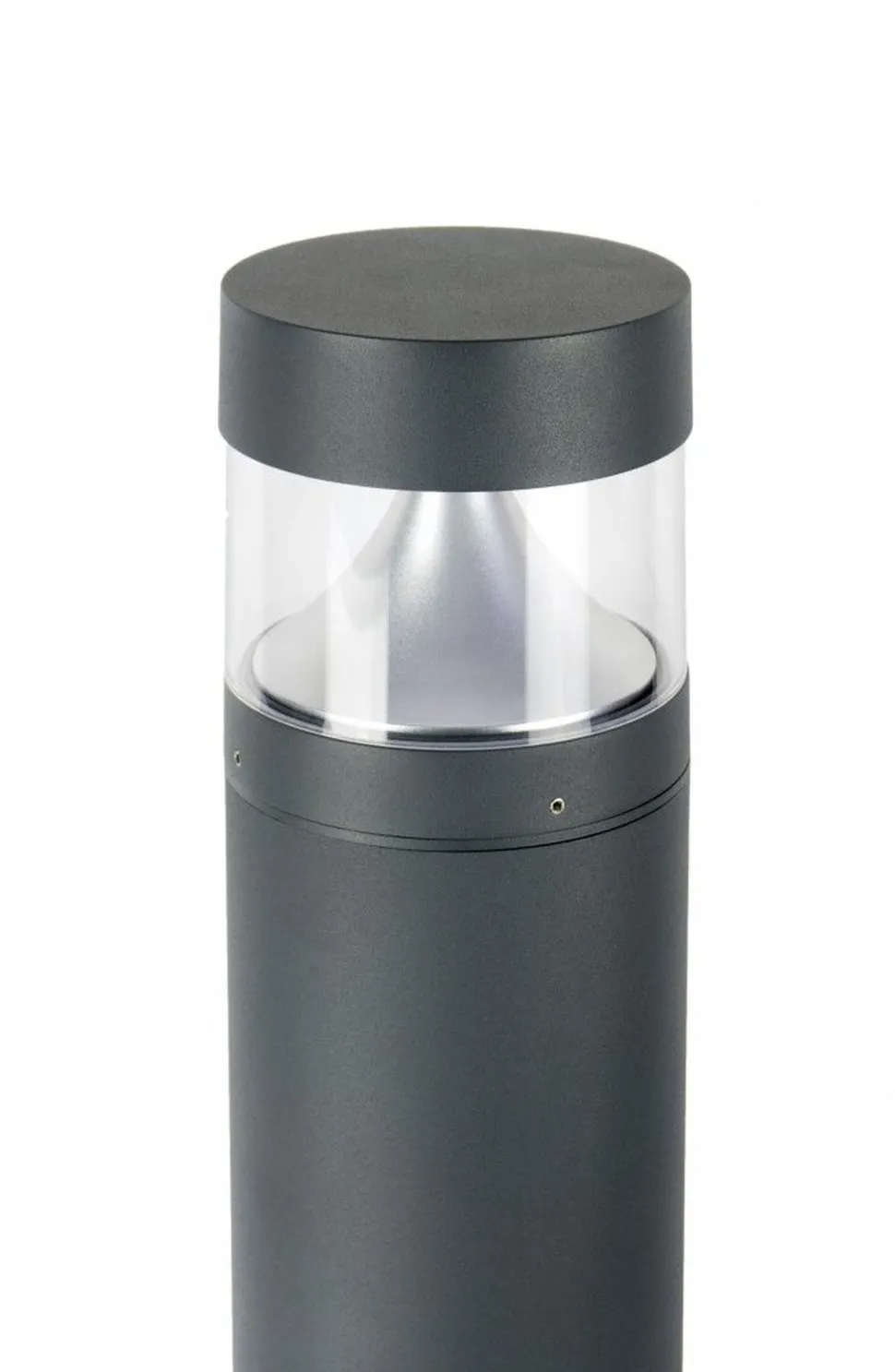 LED Pollerleuchte Aluminium in Dunkelgrau IP65 98 cm