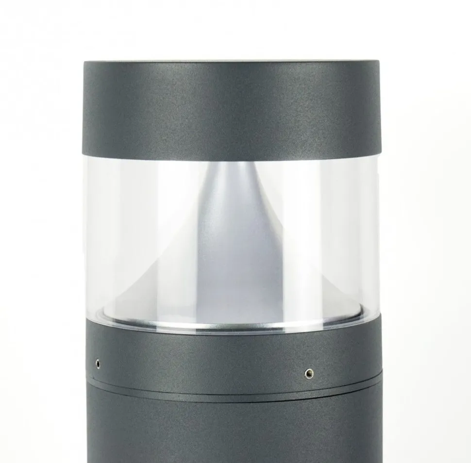 LED Pollerleuchte Aluminium in Dunkelgrau IP65 98 cm