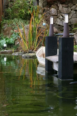 LED Pollerleuchte IP54 37cm Aluminium Modern Haus Garten