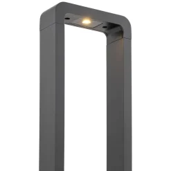 LED Pollerleuchte Metall 60 cm hoch IP54 Schwarz 480 lm
