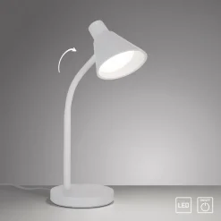 LED SchreibTischlampe Metall 38 cm Weiß 600 lm Modern