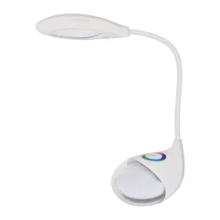 LED Schreibtischlampe Touch Dimmer Flexarm 32 cm Weiß