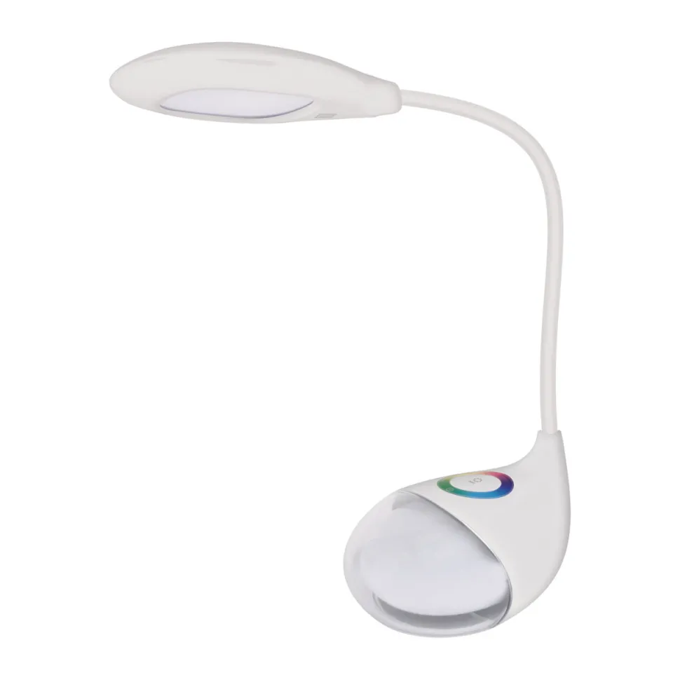 LED Schreibtischlampe Touch Dimmer Flexarm 32 cm Weiß