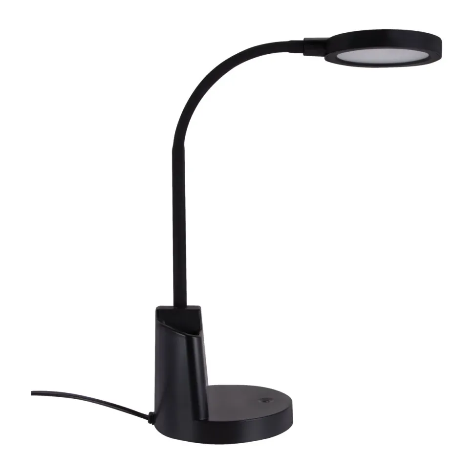 LED Schreibtischlampe Touch Dimmer Stiftehalter Flexarm 55,5 cm