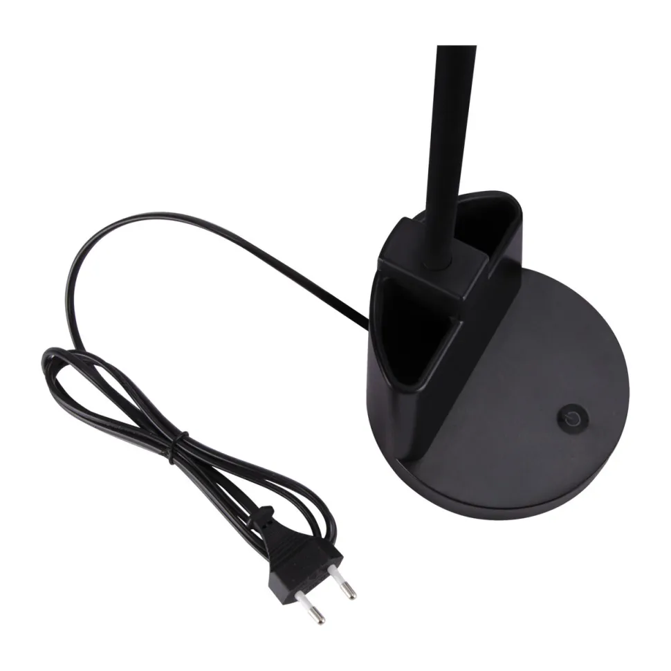 LED Schreibtischlampe Touch Dimmer Stiftehalter Flexarm 55,5 cm