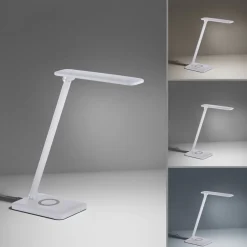 LED SchreibTischlampe Weiß Touch 61,5 cm 5 W flexibel