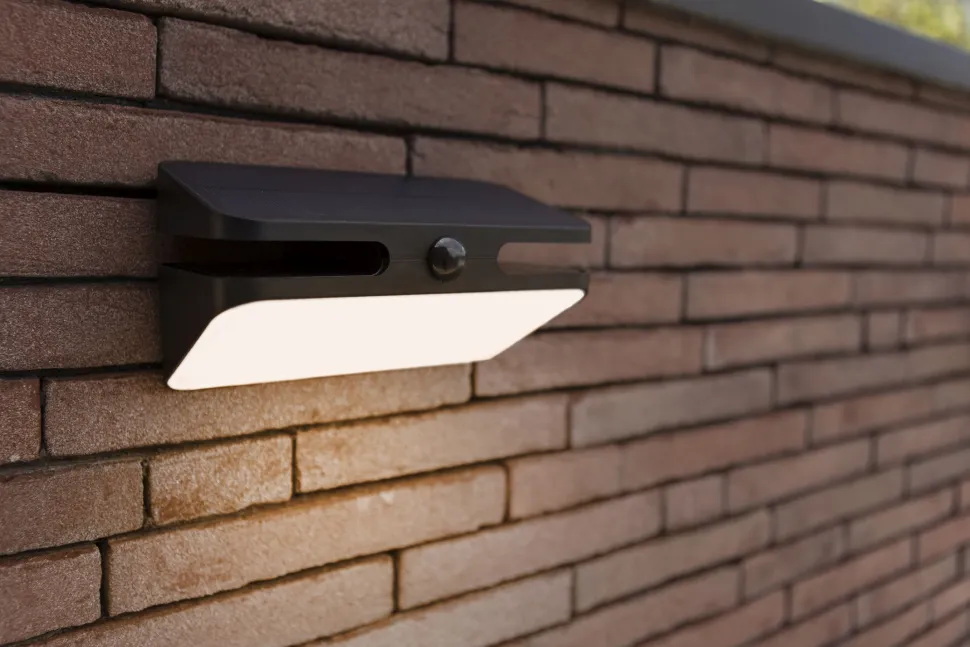 LED Solar Außenwandlampe mit Bewegungsmelder IP54 9 W