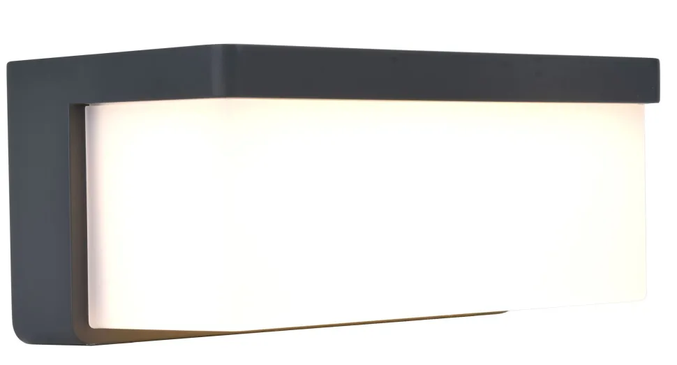 LED Solar Wandleuchte außen Hybrid Netzbetrieb IP44 9 W