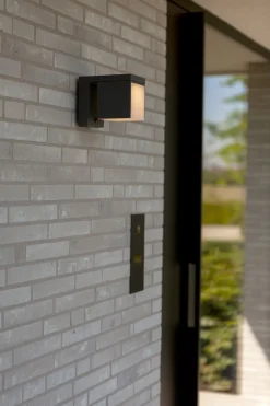 LED Solar Wandleuchte Bewegungsmelder IP54 H:13,5 cm