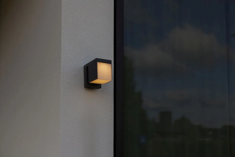 LED Solar Wandleuchte Bewegungsmelder IP54 H:13,5 cm