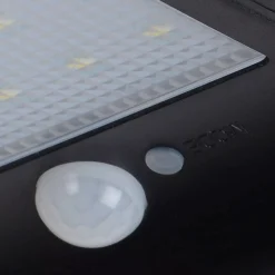 LED Solar Wandleuchte mit Bewegungsmelder Schwarz IP44