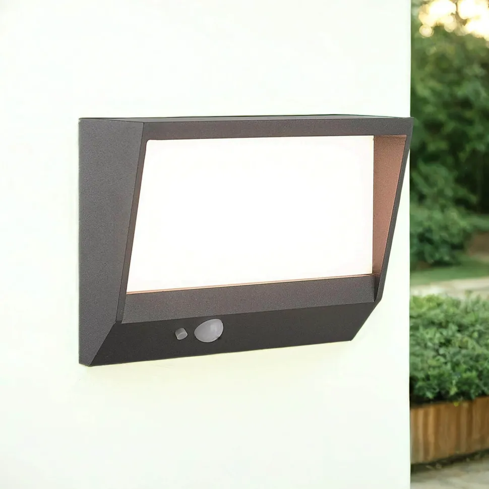LED Solarleuchte Außen Aluminium IP54 Bewegungsmelder