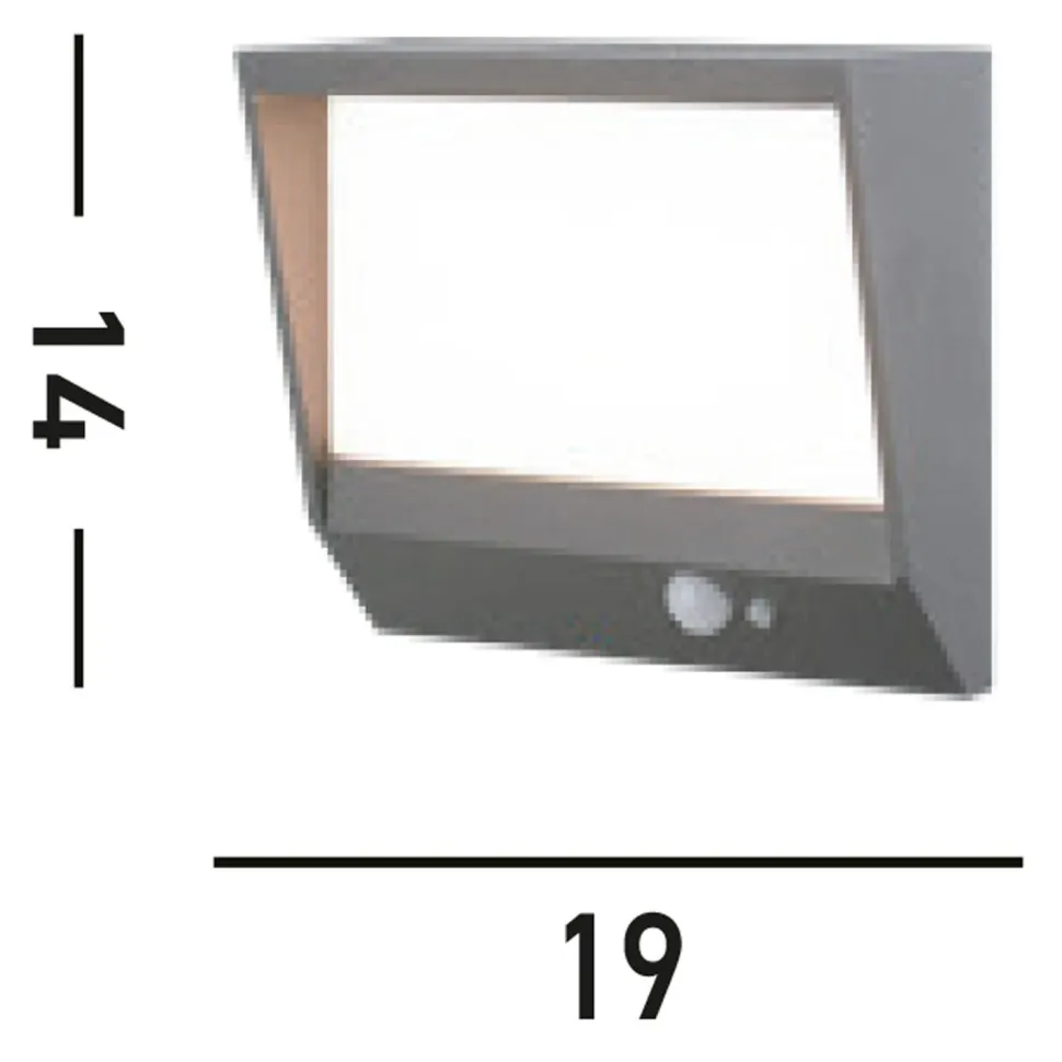 LED Solarleuchte Außen Aluminium IP54 Bewegungsmelder