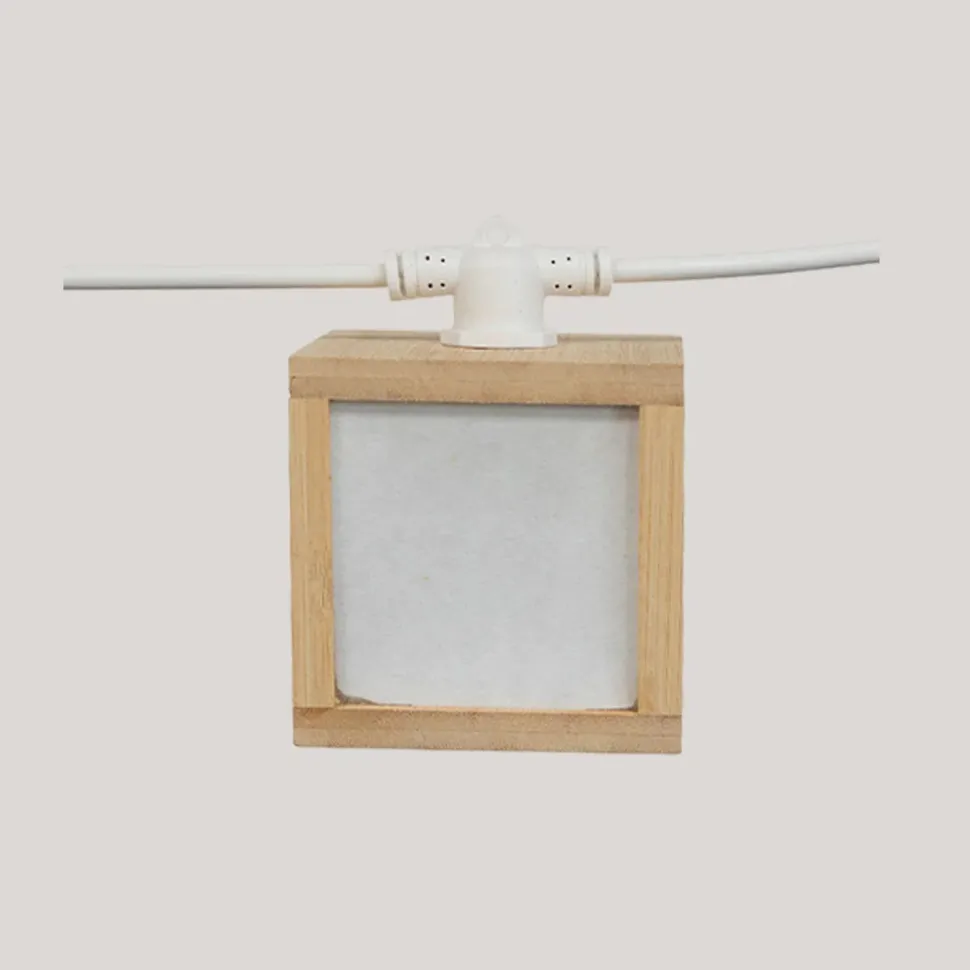 LED Solarlichterkette IP44 Bambus 1800 K 5 m lang TAIYO