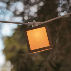 LED Solarlichterkette IP44 Bambus 1800 K 5 m lang TAIYO