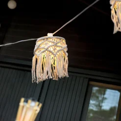 LED Solarlichterkette 5m lang 2700 K warmweiß IP44 Weiß