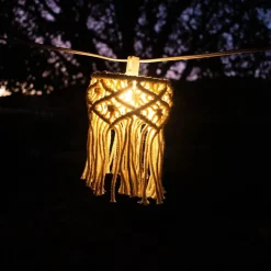 LED Solarlichterkette 5m lang 2700 K warmweiß IP44 Weiß