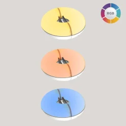 LED Sonnenschirmleuchte Ø 20 cm Farbwechsel RGBWW Akku