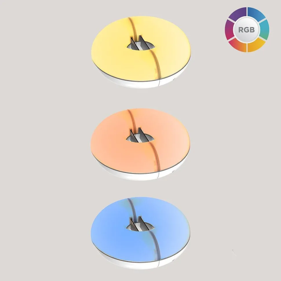 LED Sonnenschirmleuchte Ø 20 cm Farbwechsel RGBWW Akku