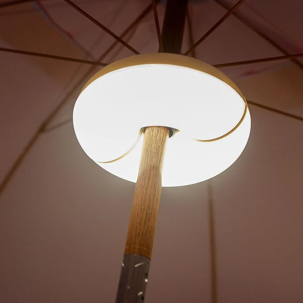 LED Sonnenschirmleuchte Ø 20 cm Farbwechsel RGBWW Akku