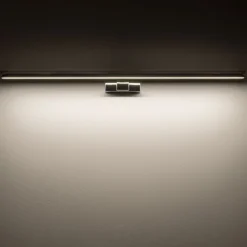 LED Spiegelleuchte IP44 Chrom 3000 K 1100 lm Aluminium