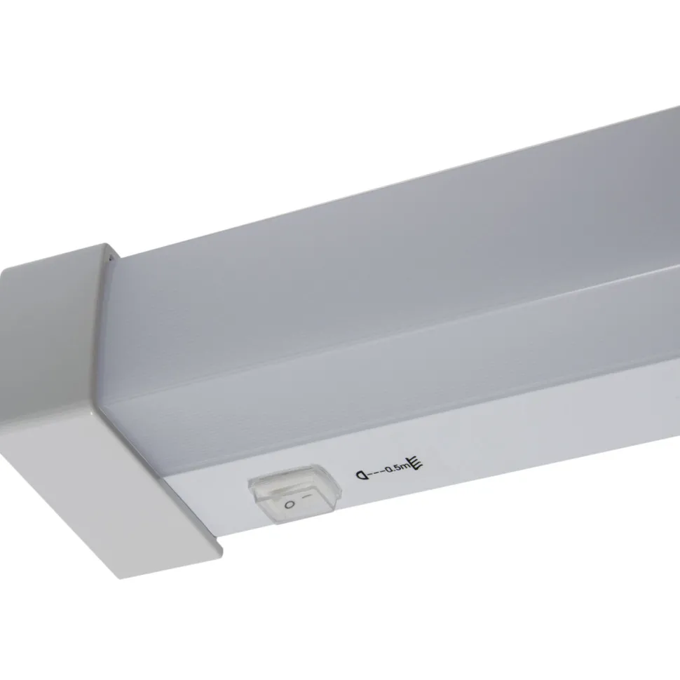 LED Spiegelleuchte mit Schalter B: 59,8 cm IP44 Weiß 4200 K