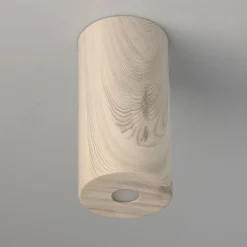 LED Spot in Holz Weiß rund Modern 3000K wohnlich