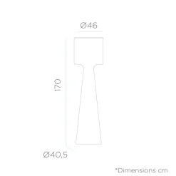 LED Stehlampe 170 cm IP65 6000 K außen Stecker Kabel